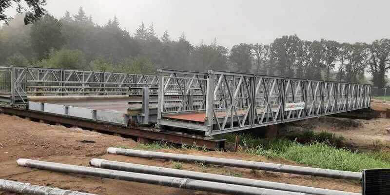 Tijdelijke brug Haaksbergen